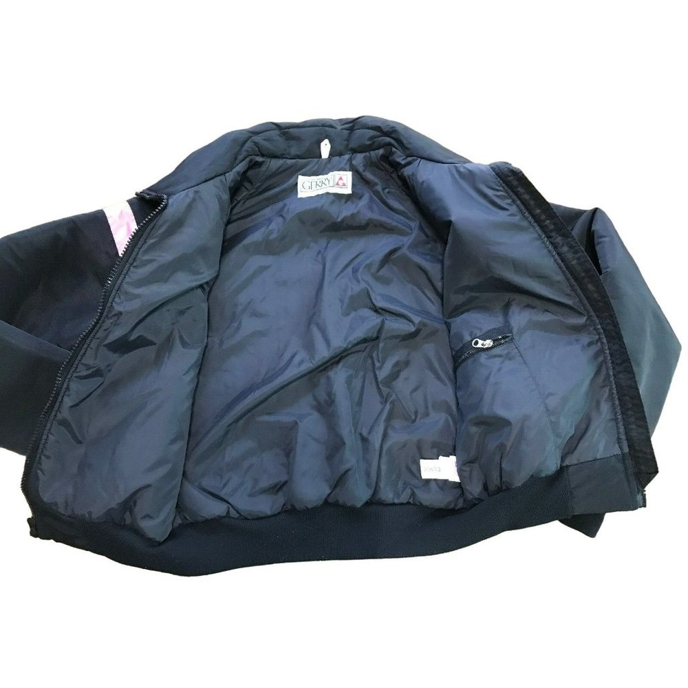 Gerry Black Pink Blue Women’s  Large L Coat Retro Jacket Cyclone Retro Vintage - Picture 9 of 12